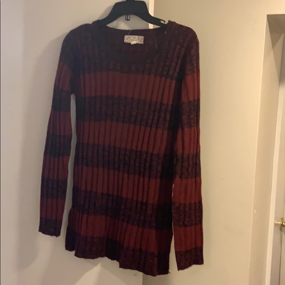 fitted long sweater